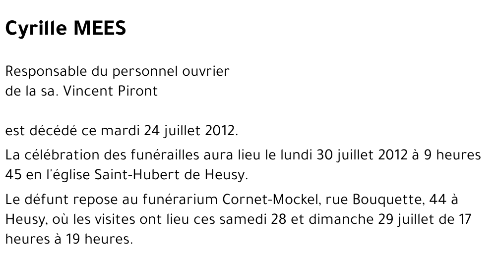 Cyrille MEES