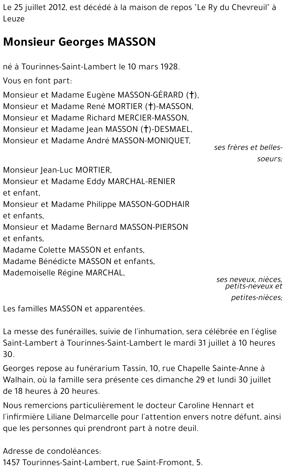 Georges MASSON