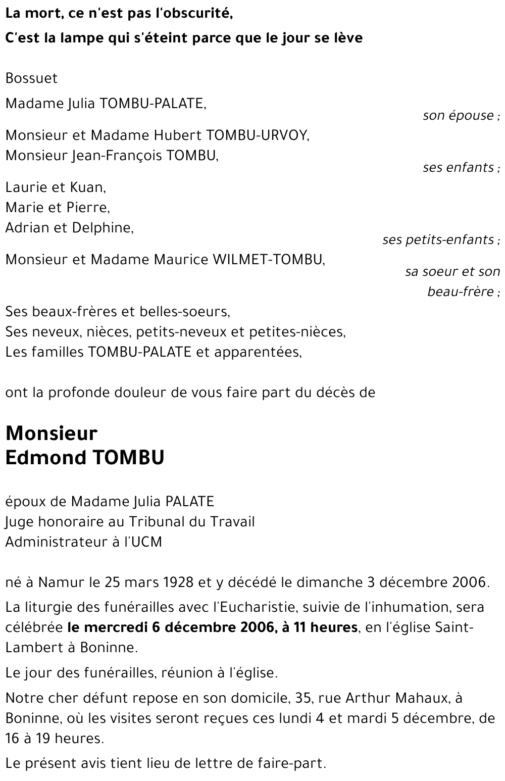 Edmond TOMBU