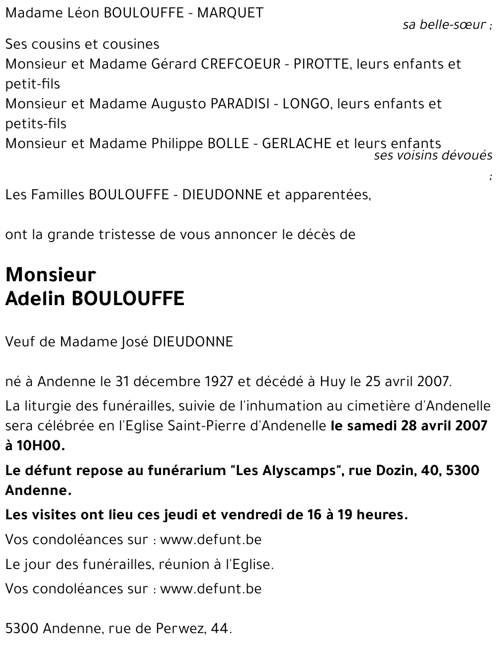 Adelin BOULOUFFE