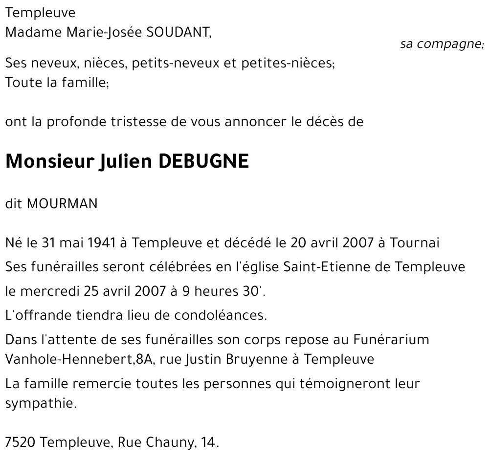 Julien DEBUGNE