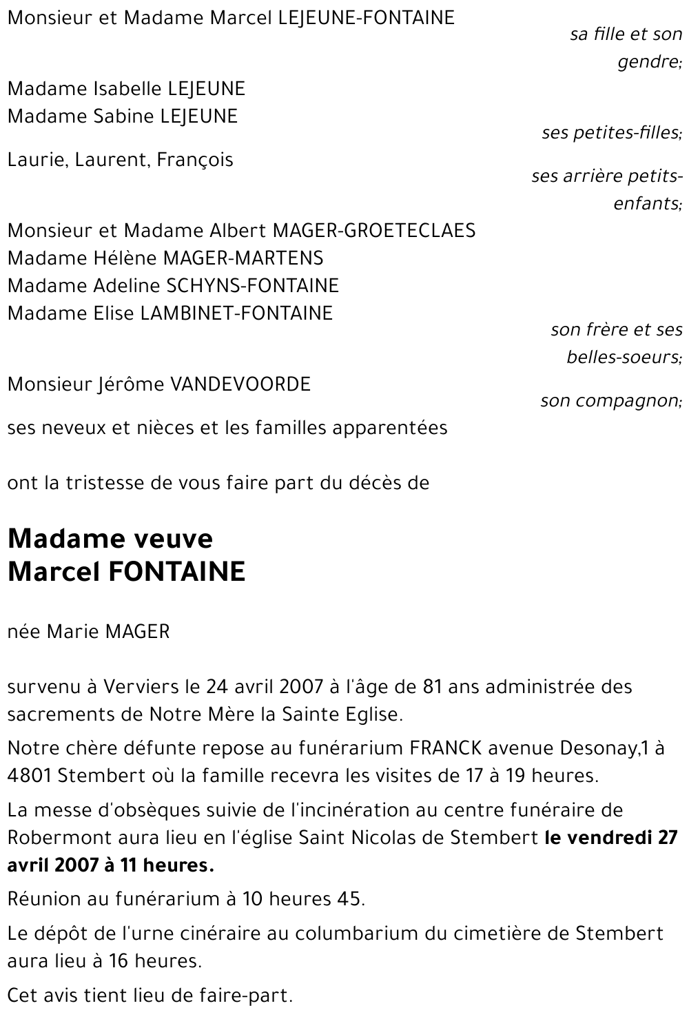 Marie Mager