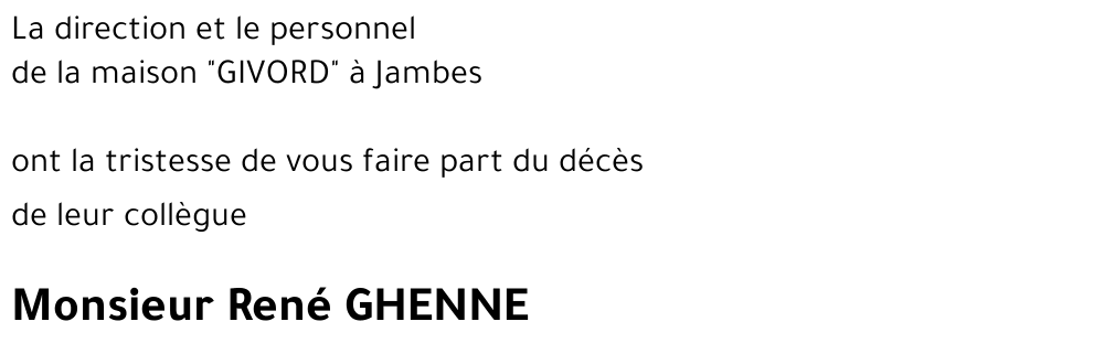 René GHENNE