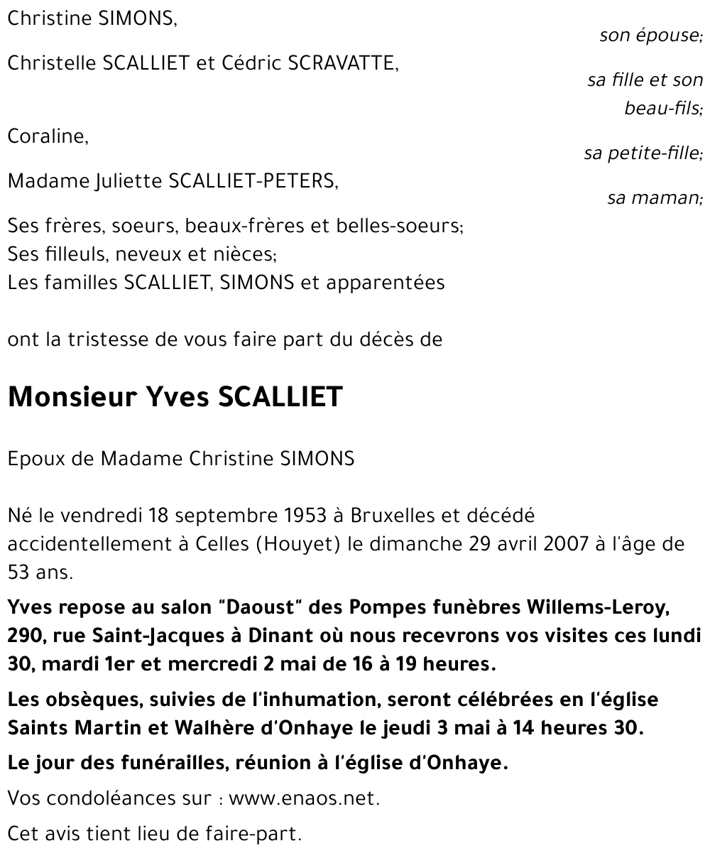 Yves SCALLIET