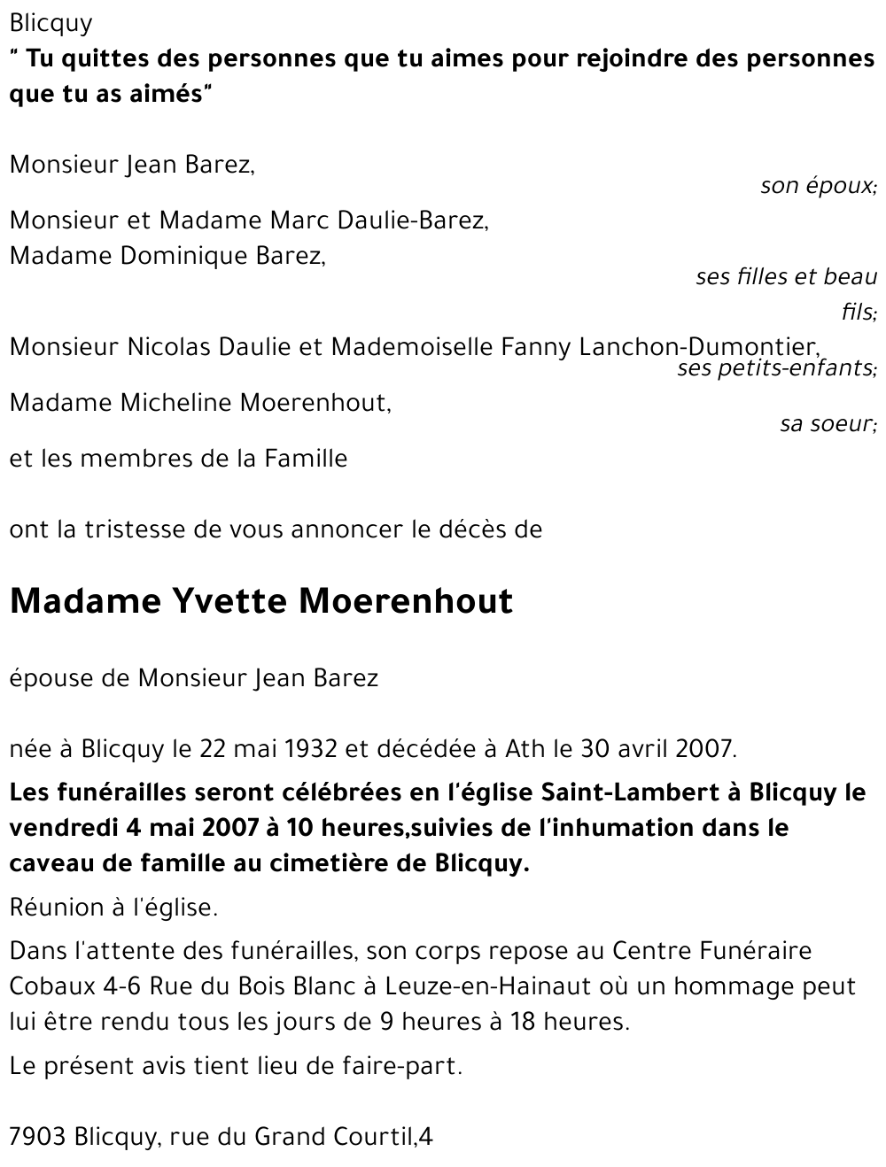 yvette Moerenhout