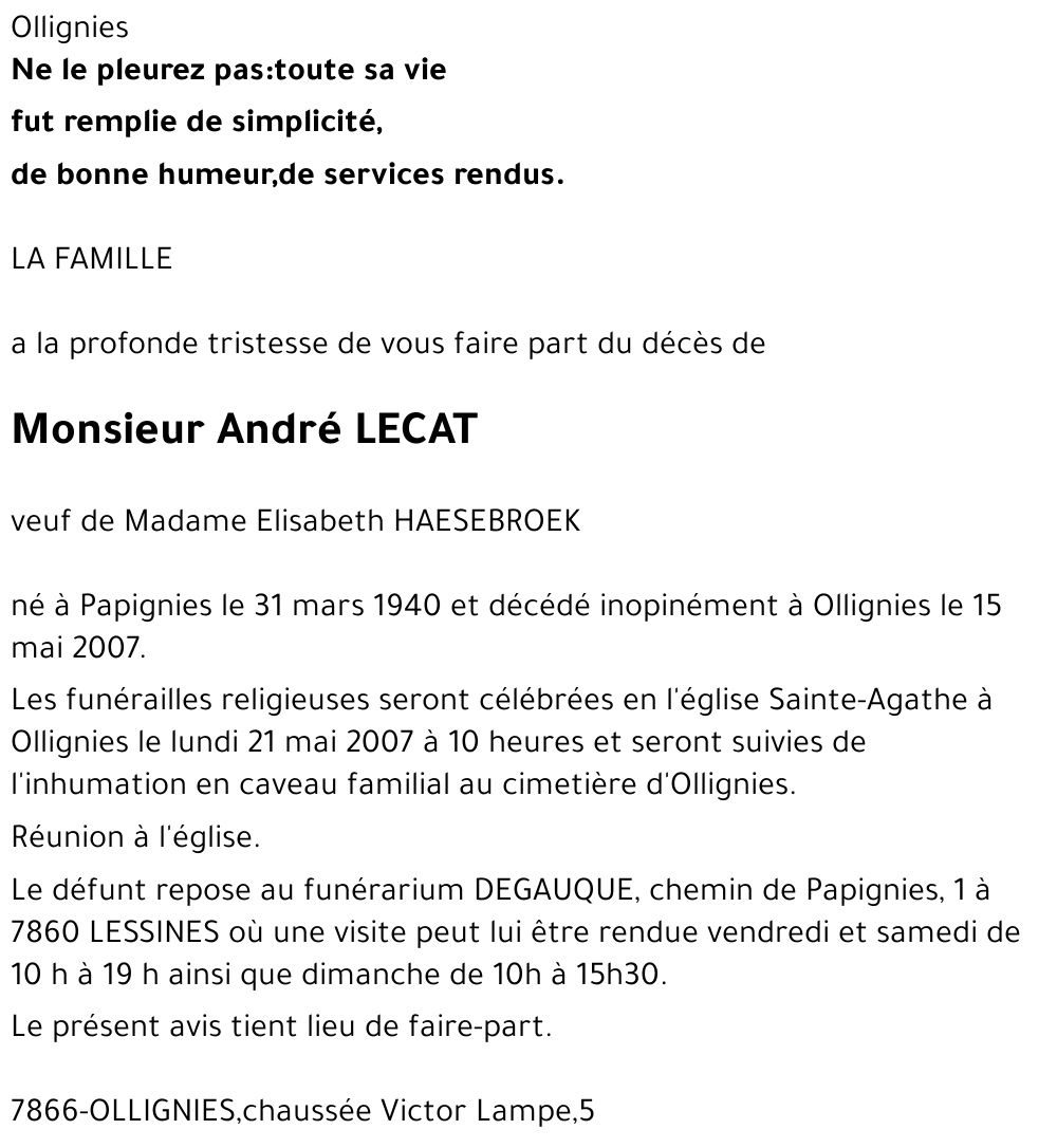 André LECAT