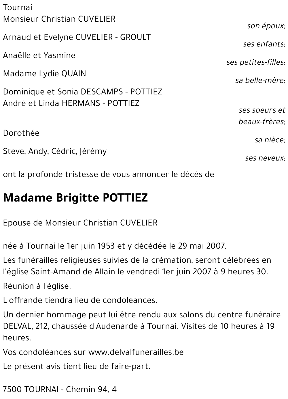 Brigitte POTTIEZ