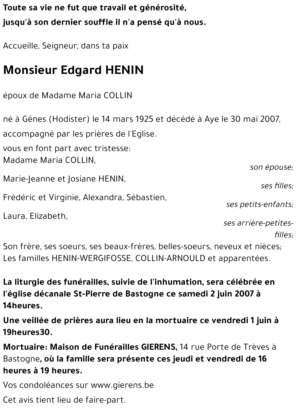 Edgard HENIN