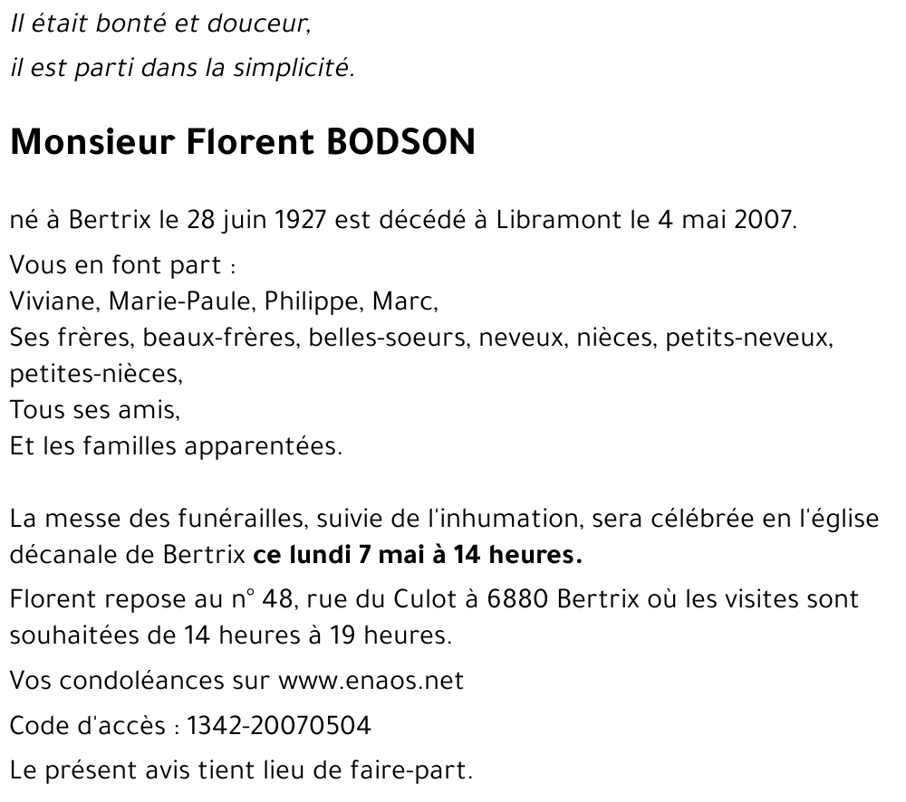 Florent BODSON