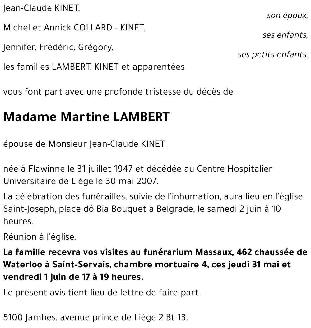 Martine LAMBERT