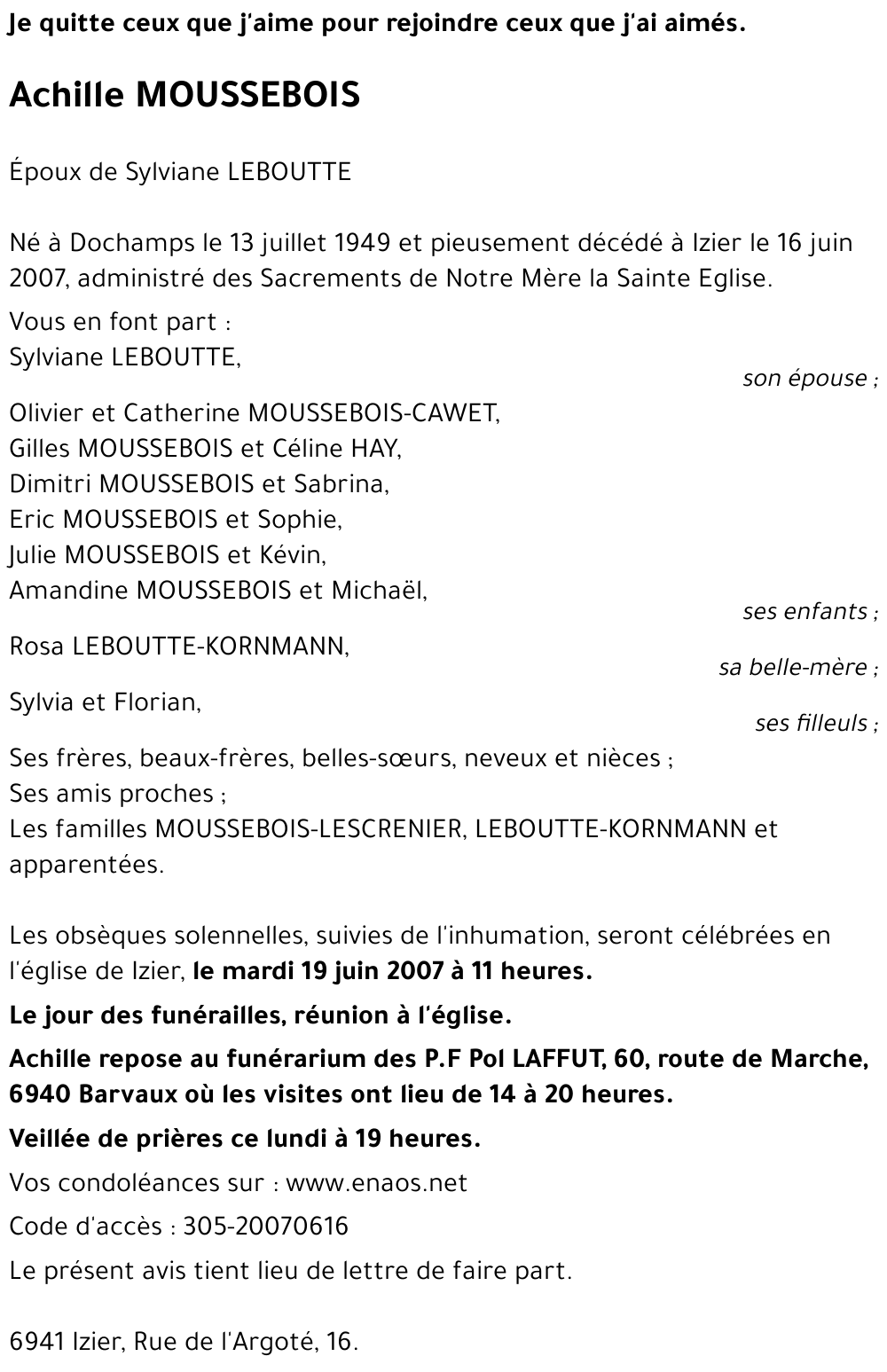 Achille MOUSSEBOIS