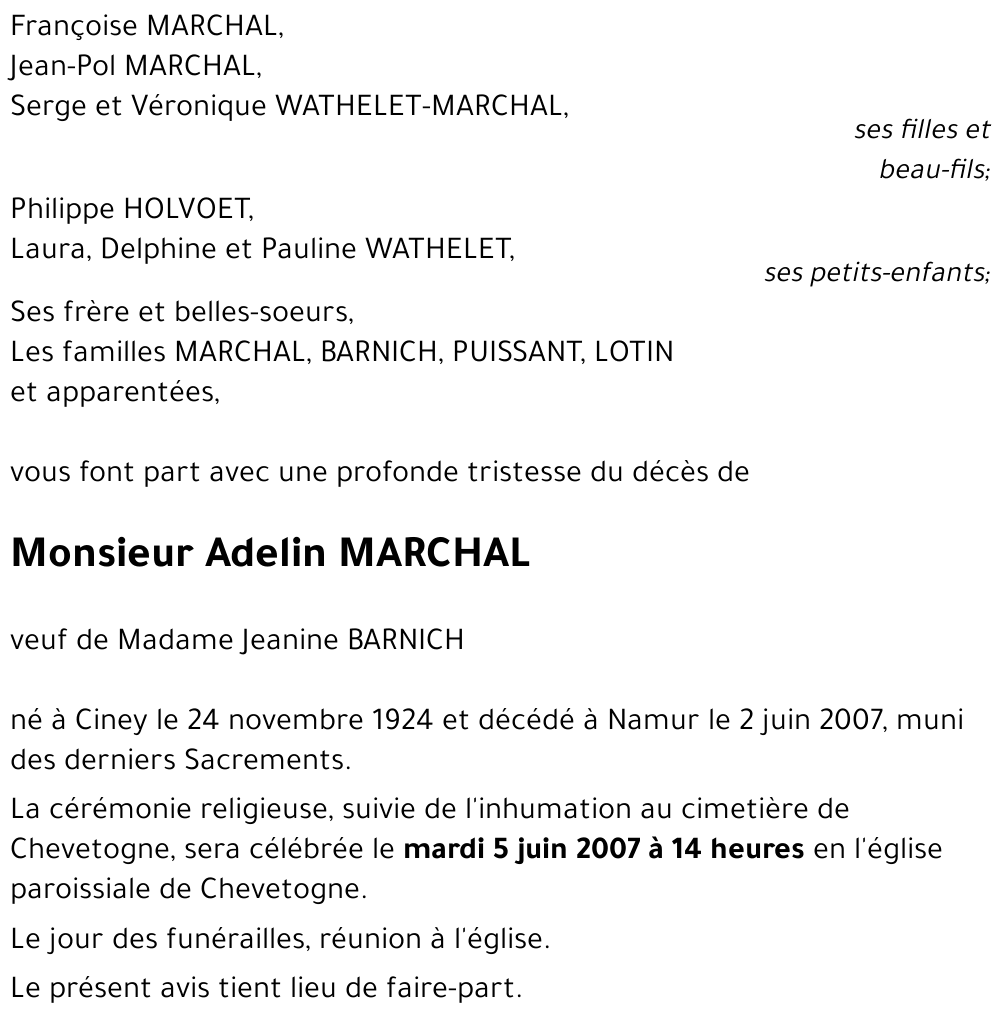 Adelin MARCHAL