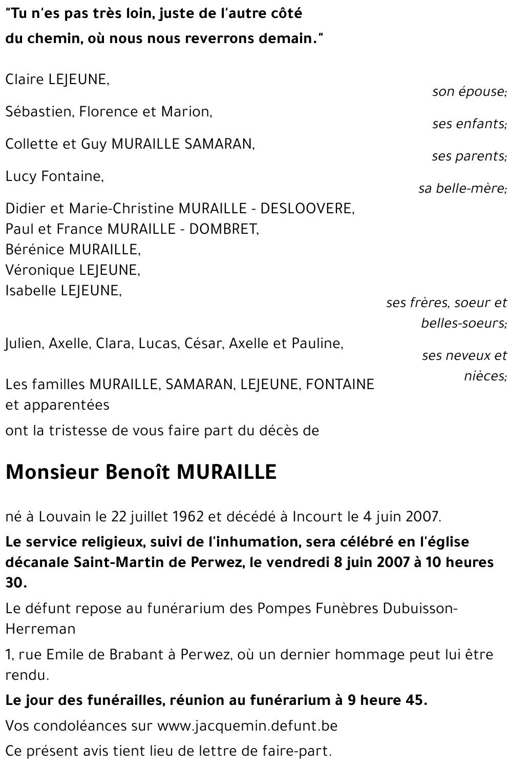 Benoît MURAILLE