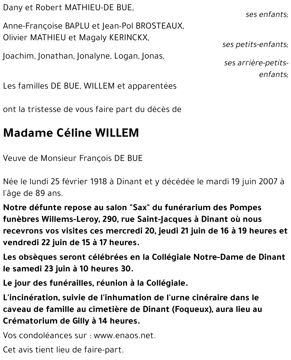 Céline WILLEM