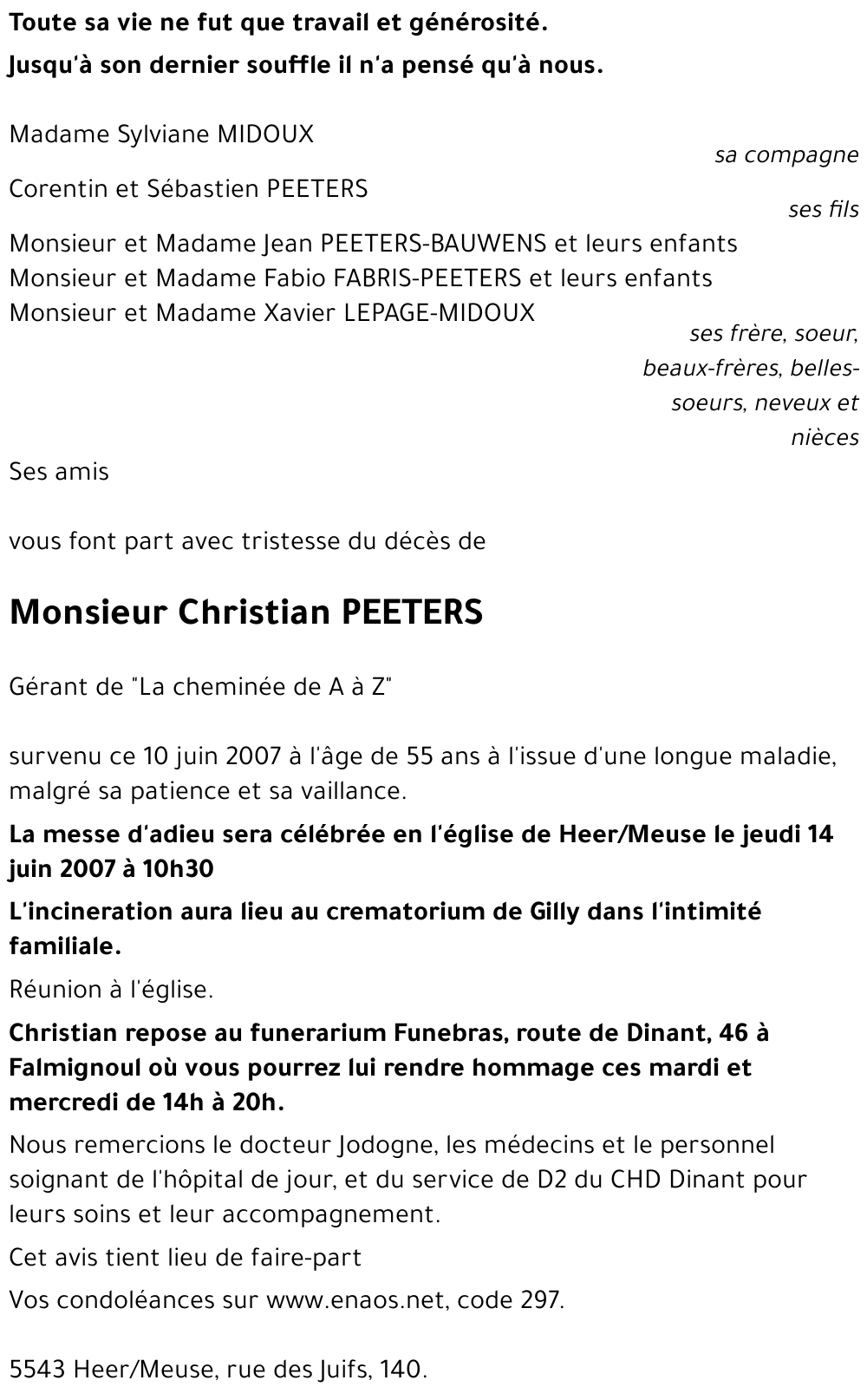 Christian PEETERS
