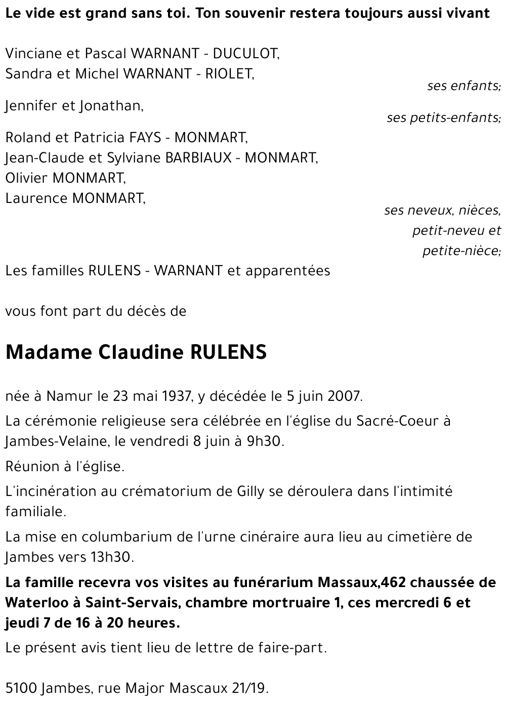 Claudine RULENS