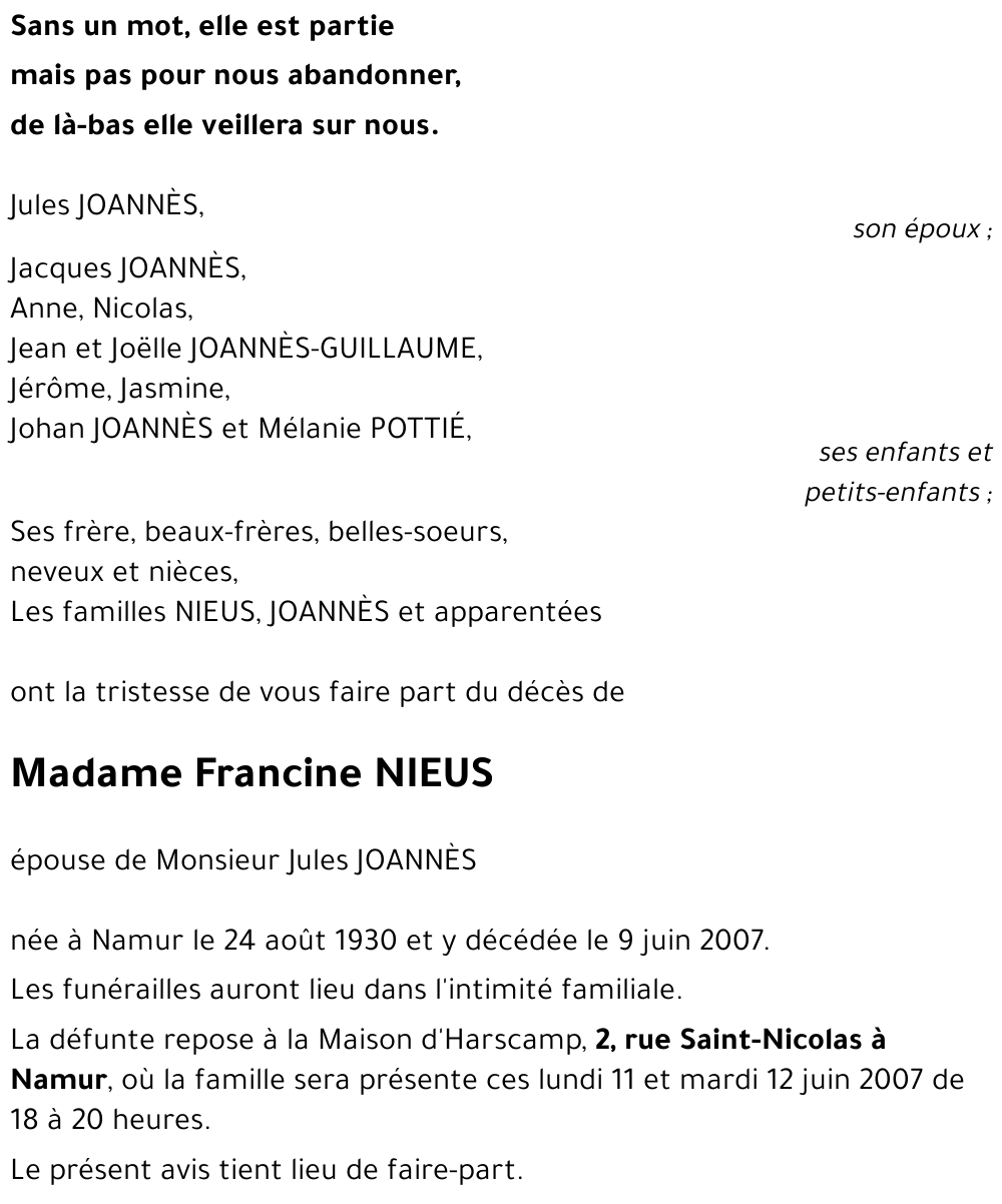 Francine NIEUS