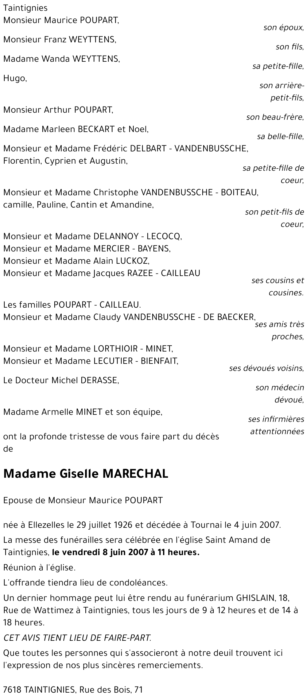 Giselle MARECHAL