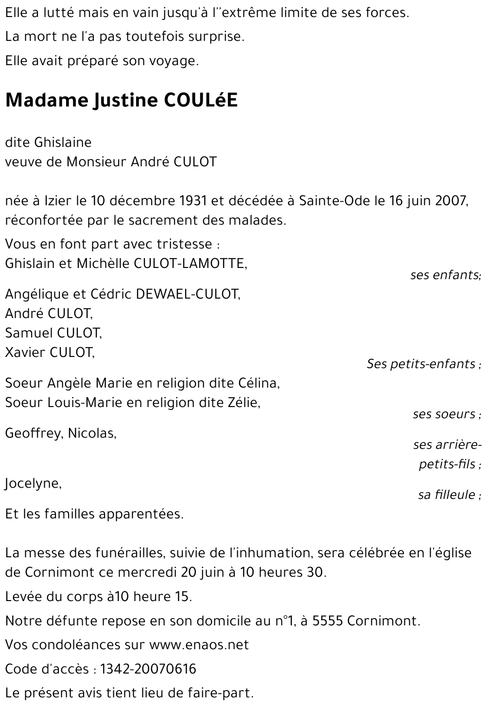 Justine COULéE