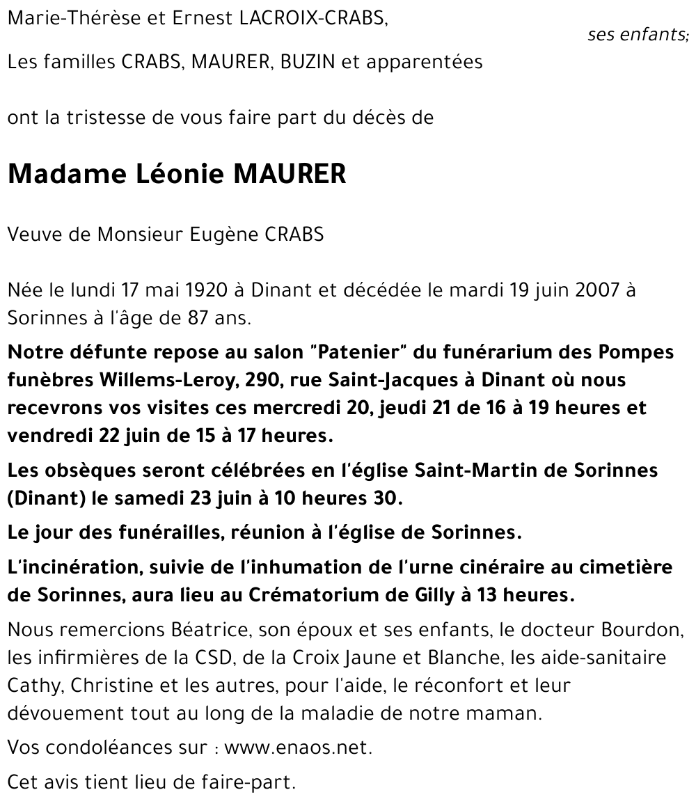 Léonie MAURER