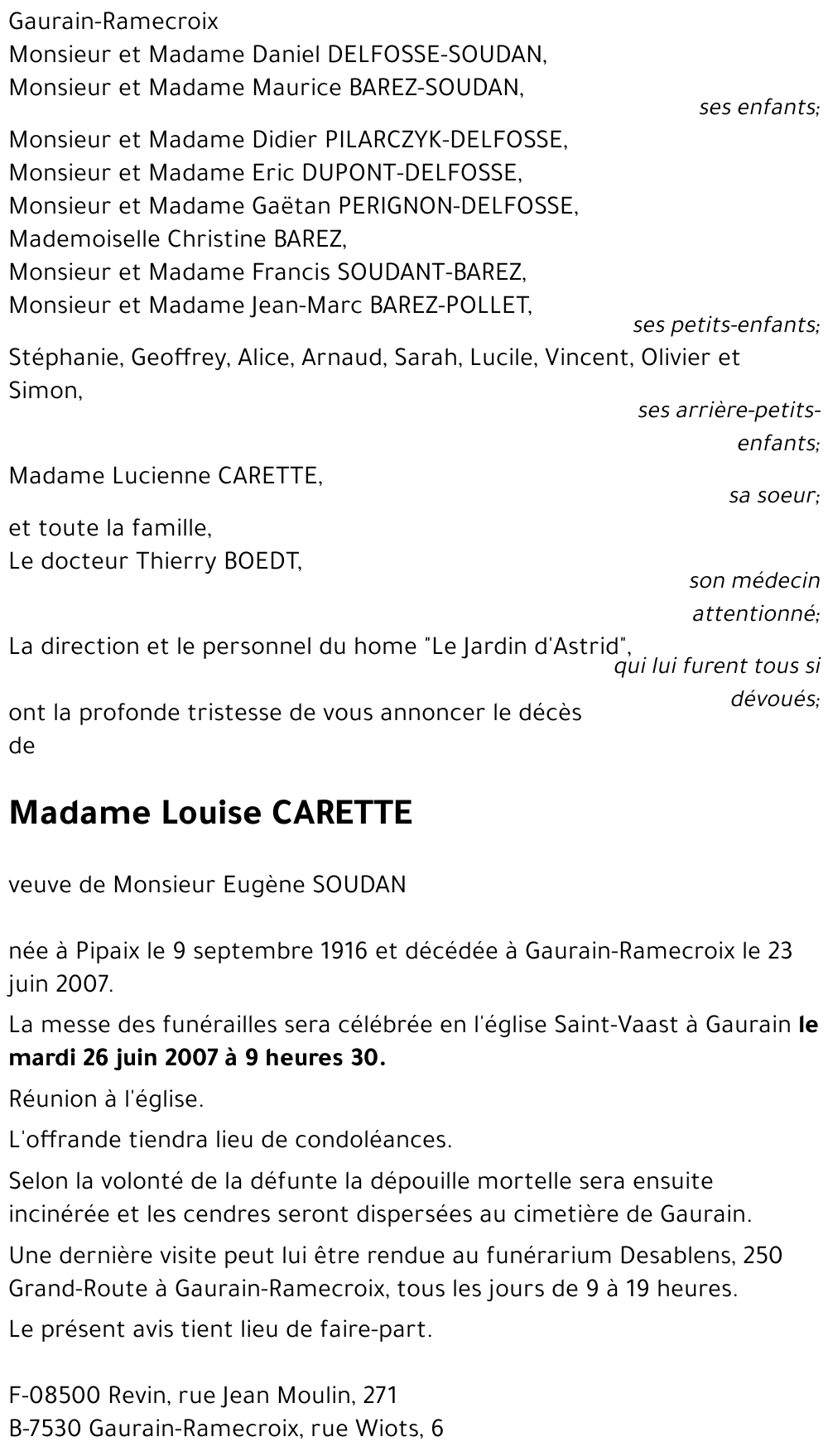 Louise CARETTE