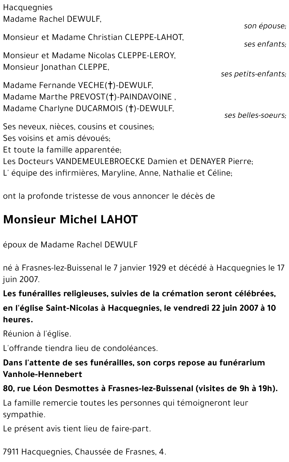 Michel LAHOT