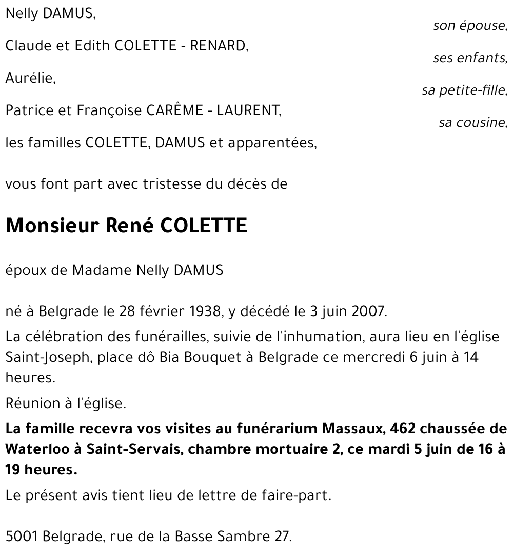 René COLETTE