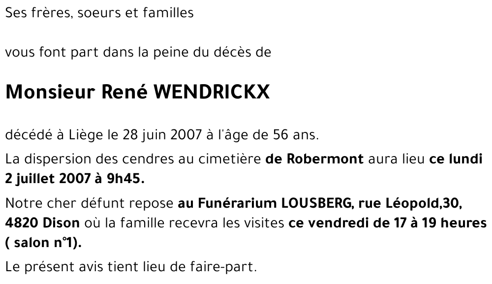 René WENDRICKX