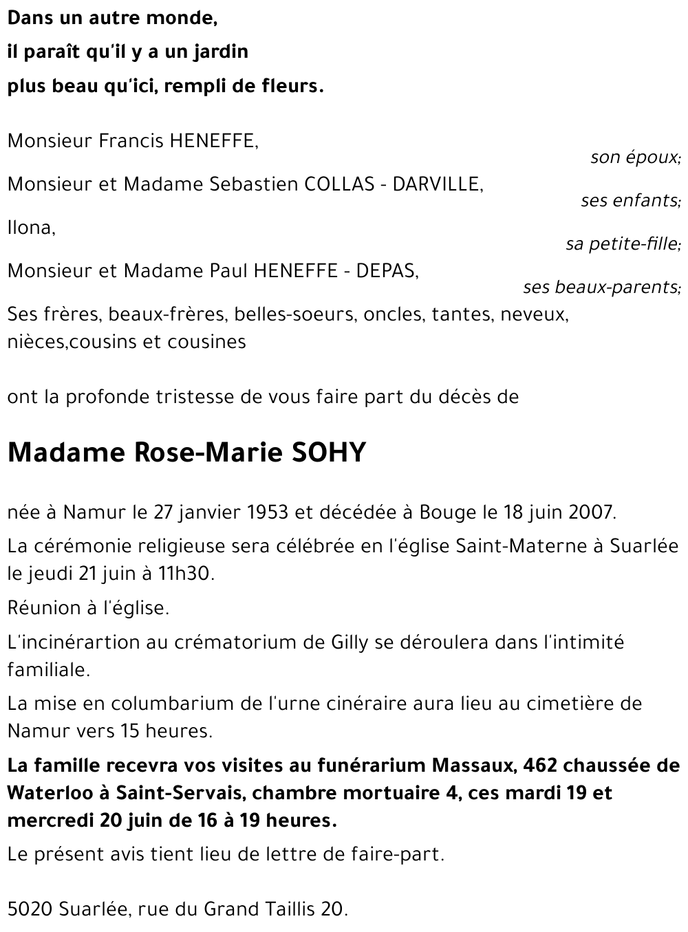 Rose-Marie SOHY