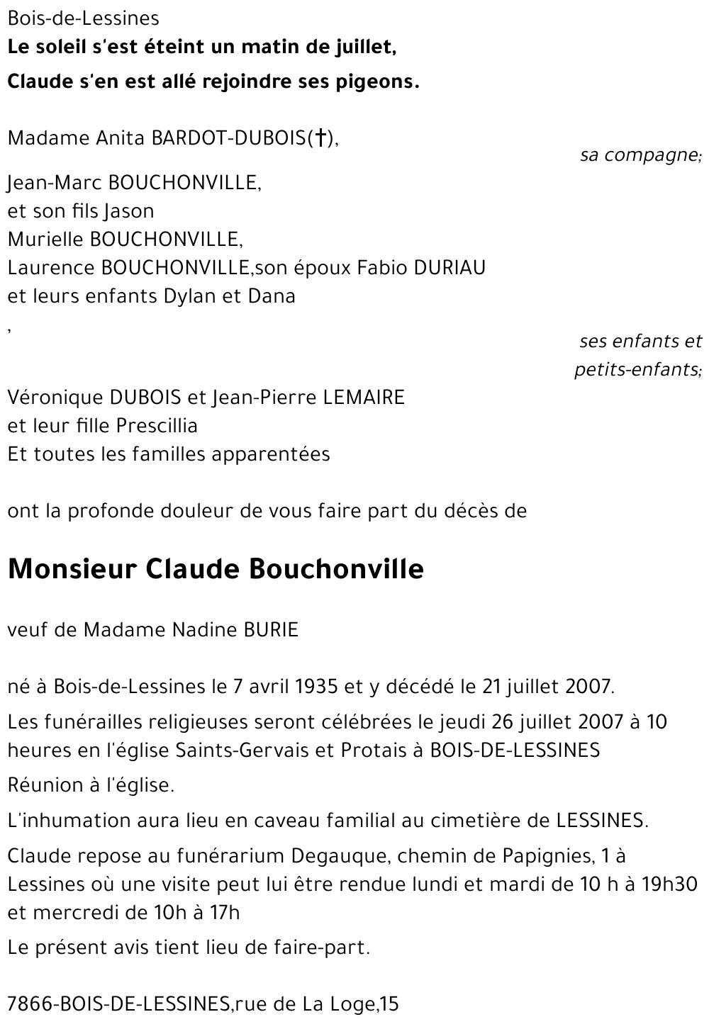 Claude Bouchonville