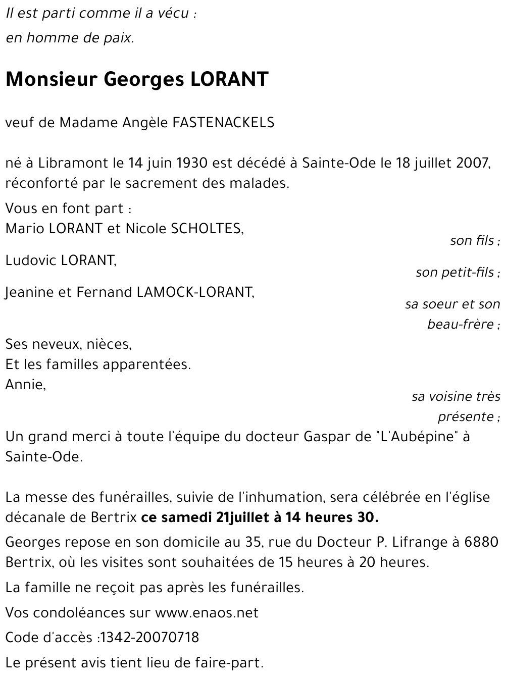 Georges LORANT