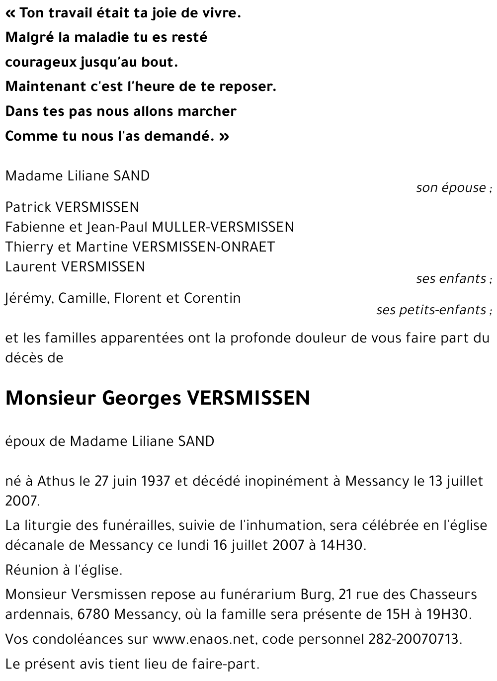 Georges VERSMISSEN