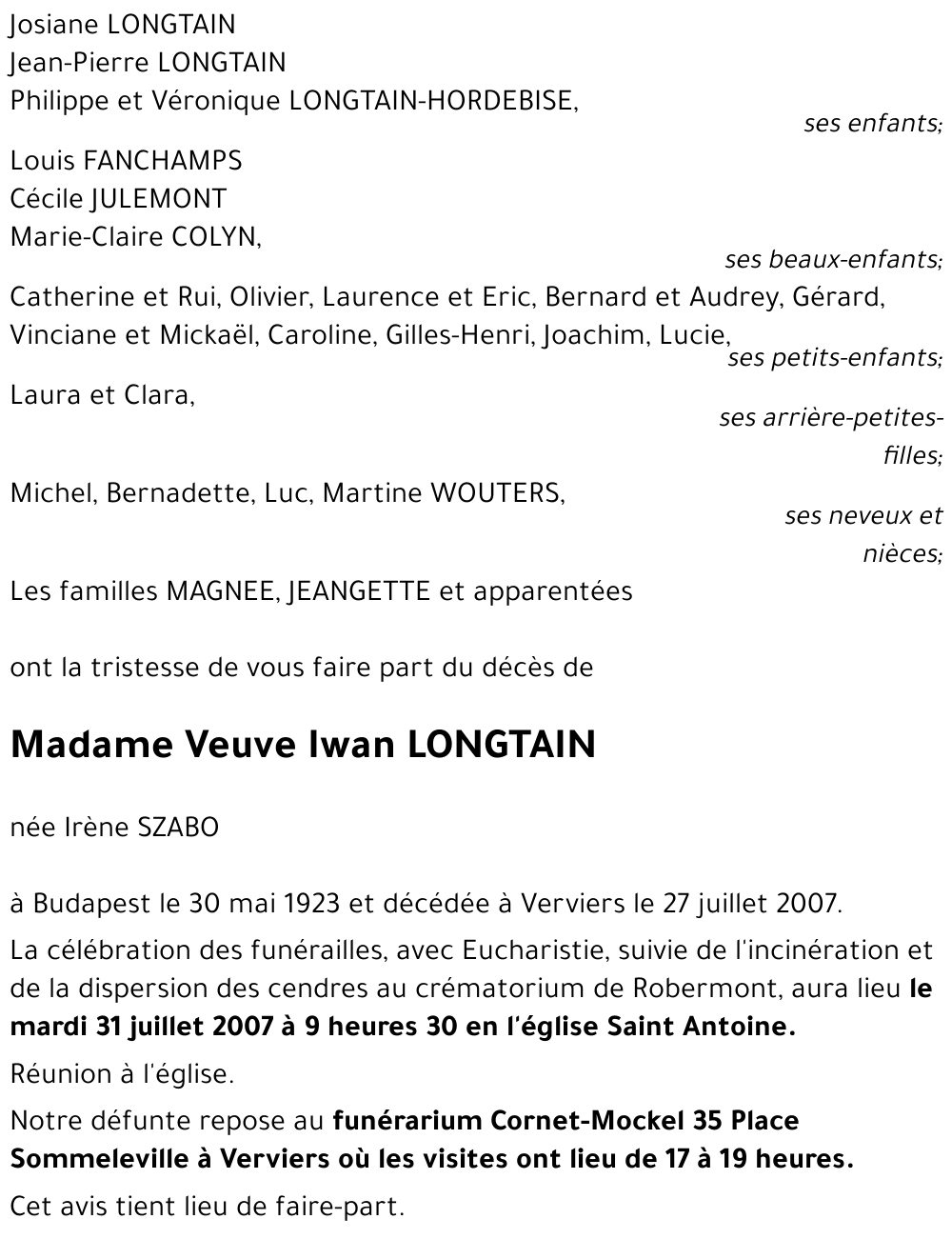 Irène SZABO