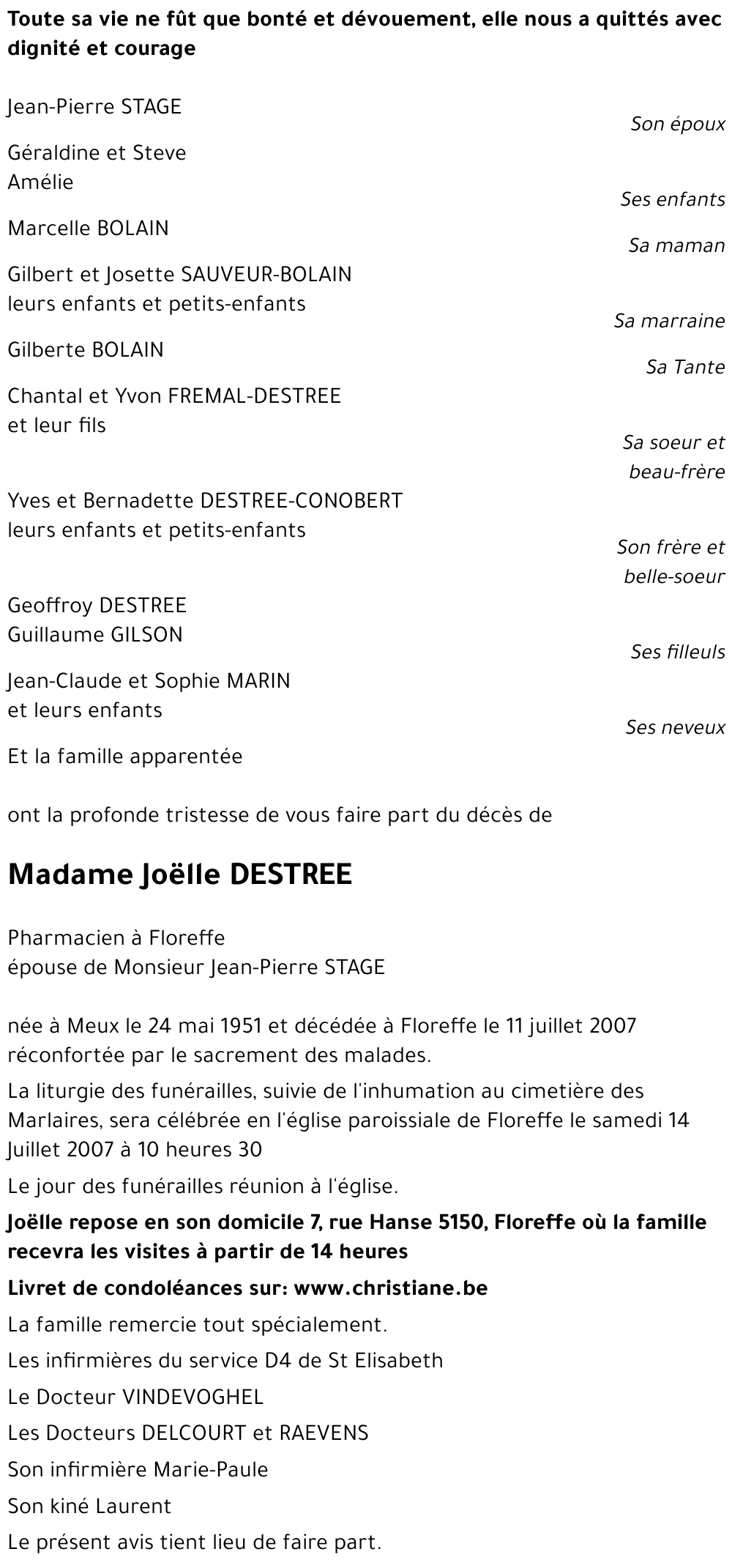 Joëlle DESTREE