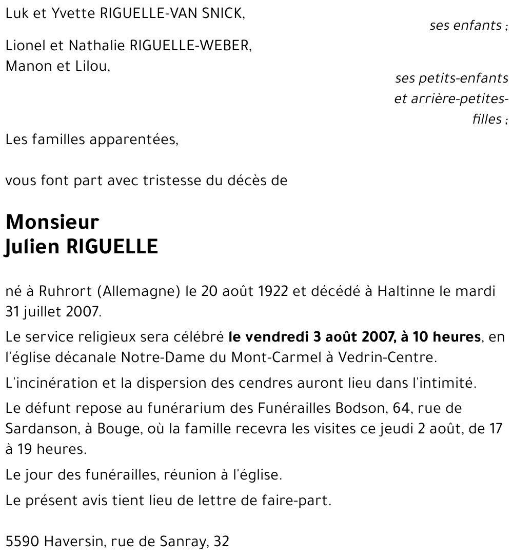 Julien RIGUELLE