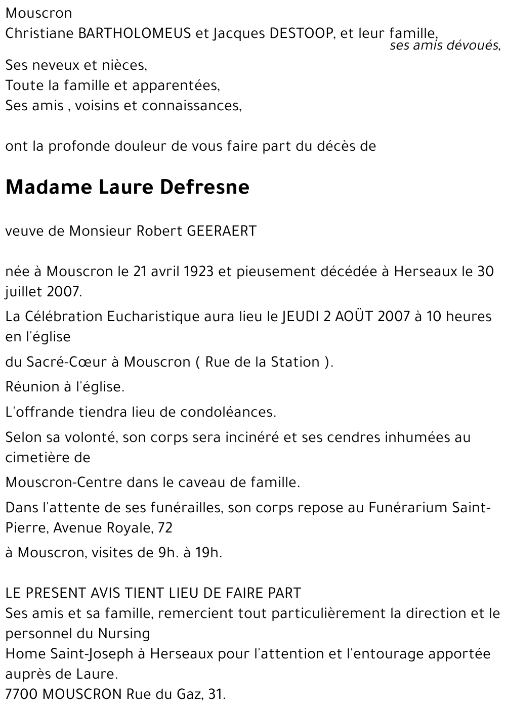 Laure Defresne