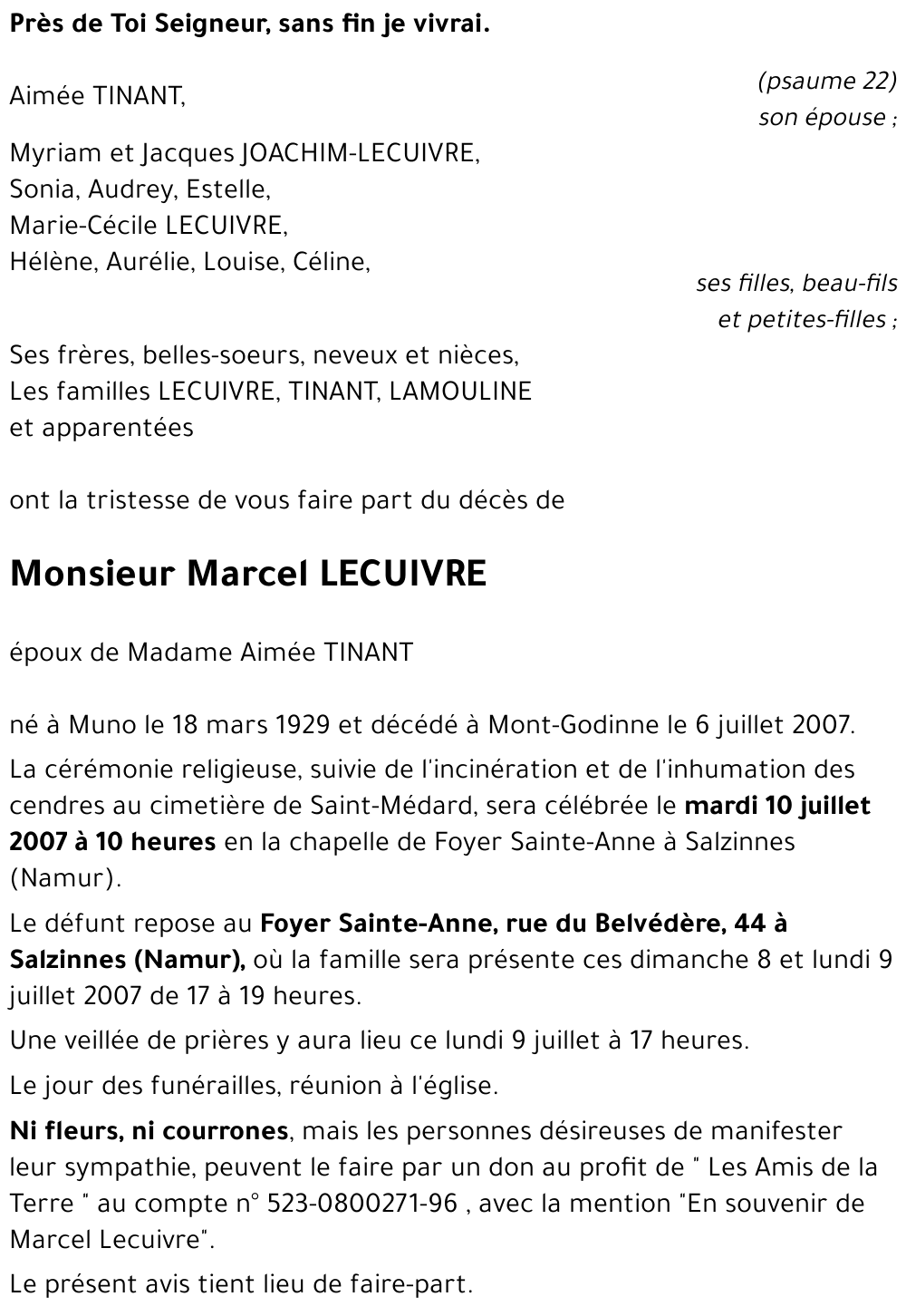 Marcel LECUIVRE
