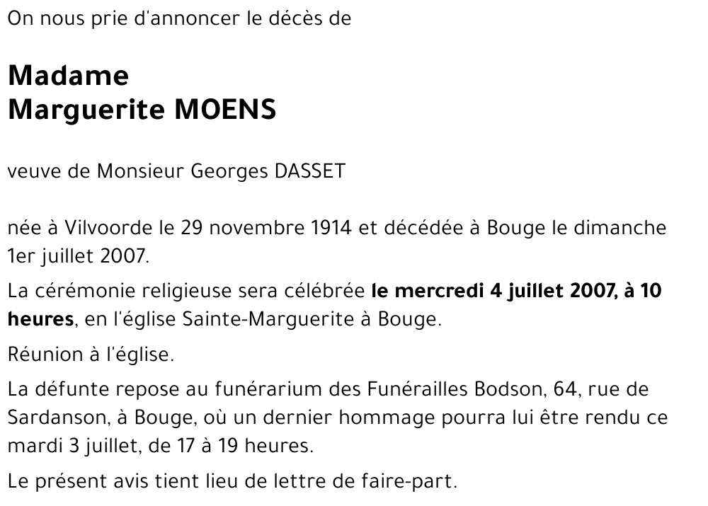 Marguerite MOENS