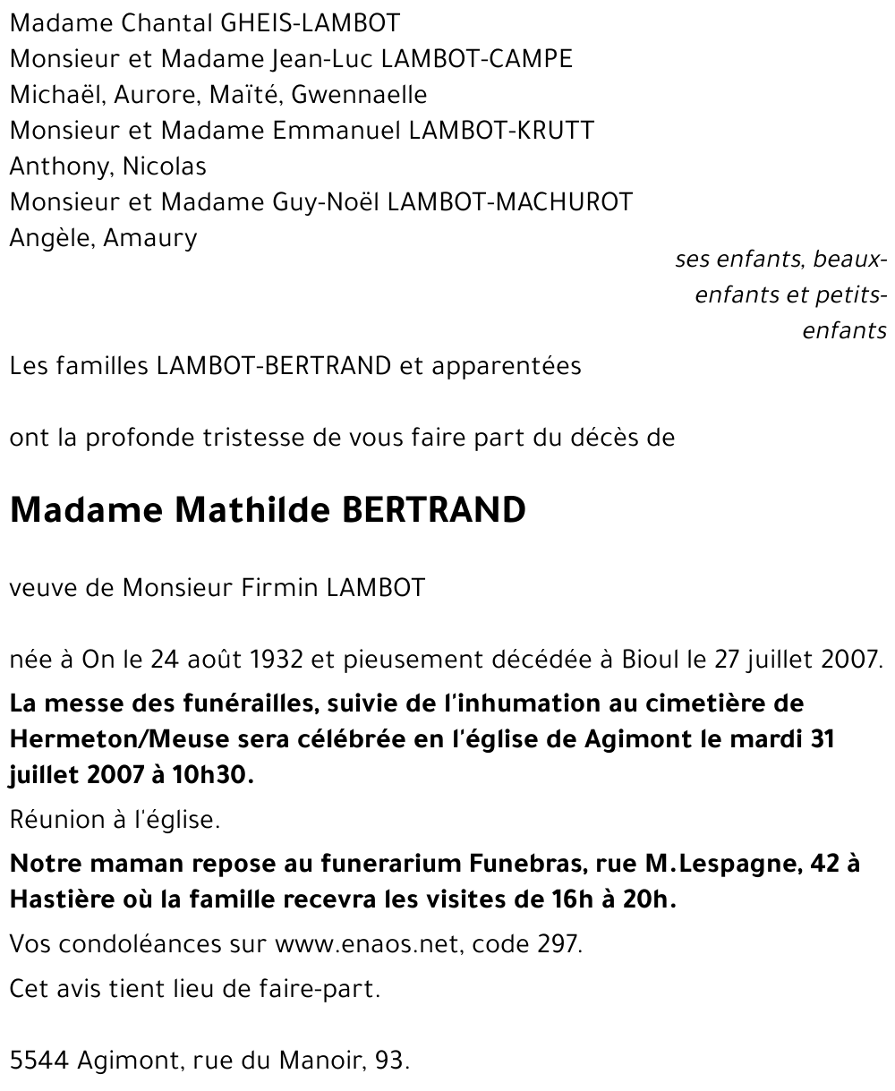 Mathilde BERTRAND