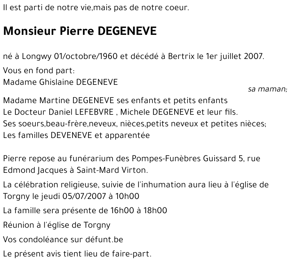 Pierre DEGENEVE