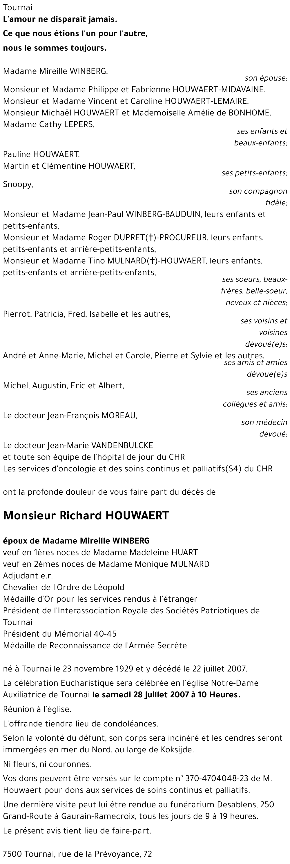 Richard HOUWAERT