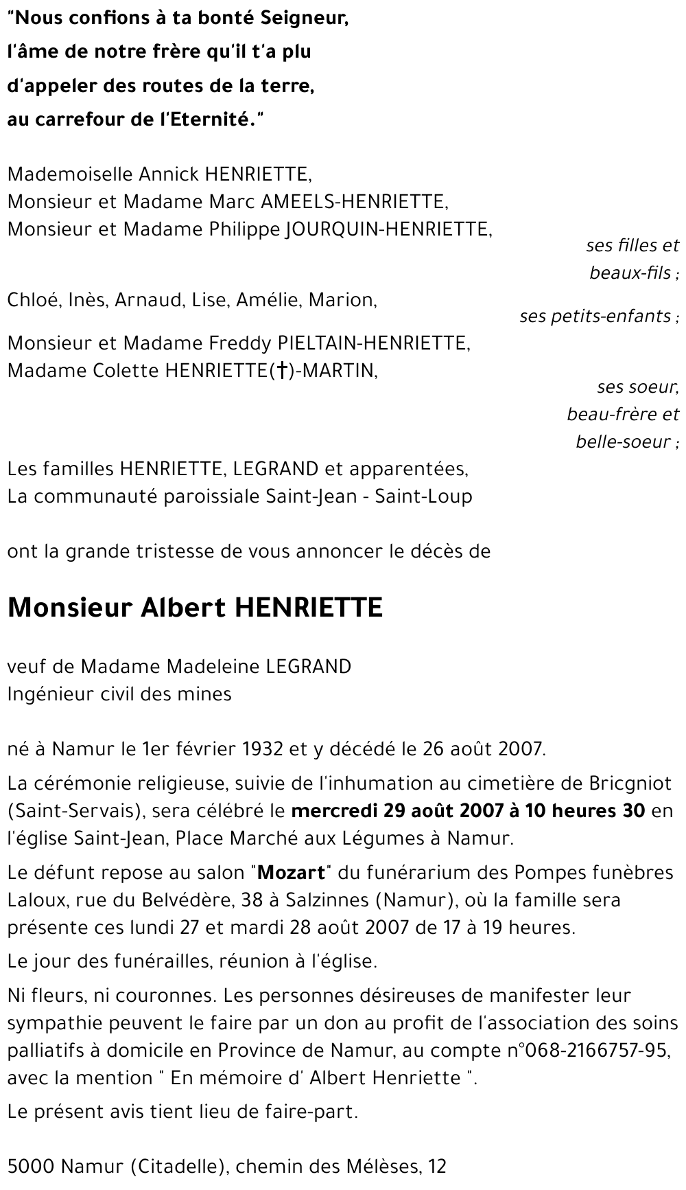 Albert HENRIETTE