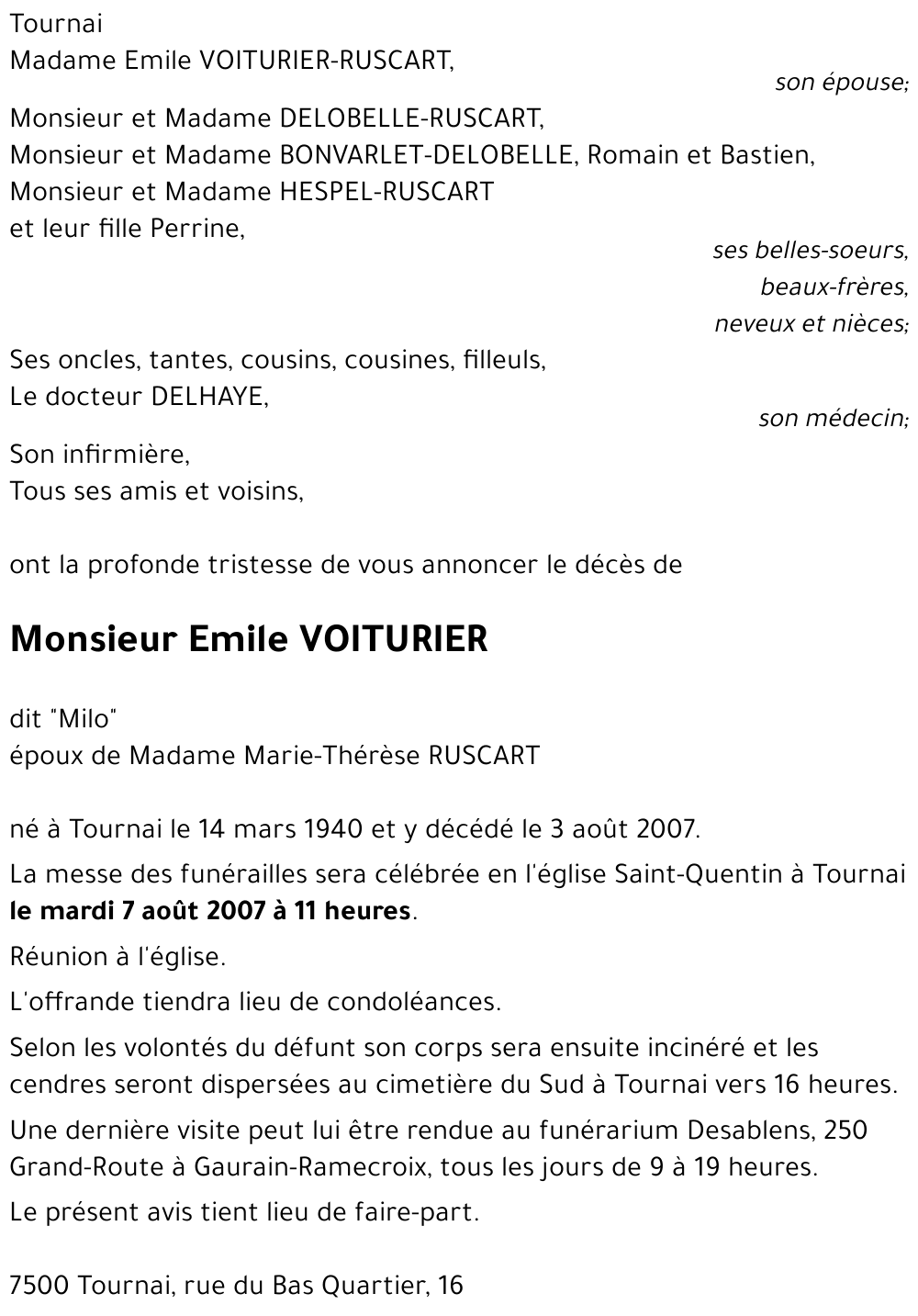 Emile VOITURIER