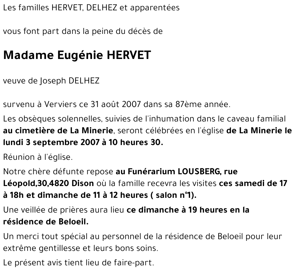 Eugénie HERVET