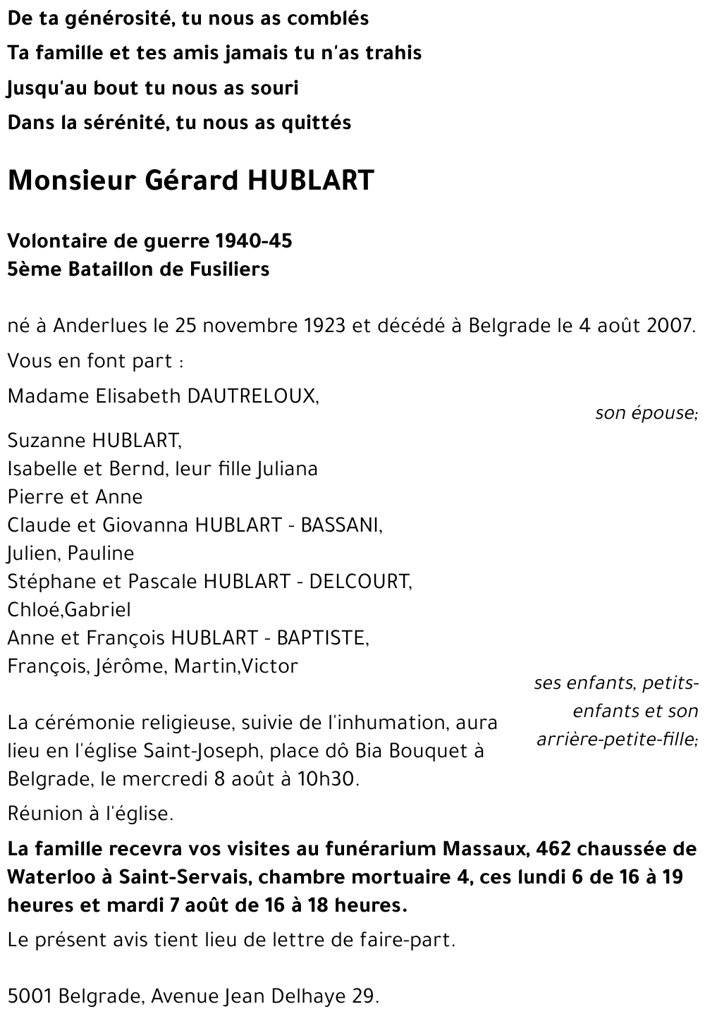 Gérard HUBLART