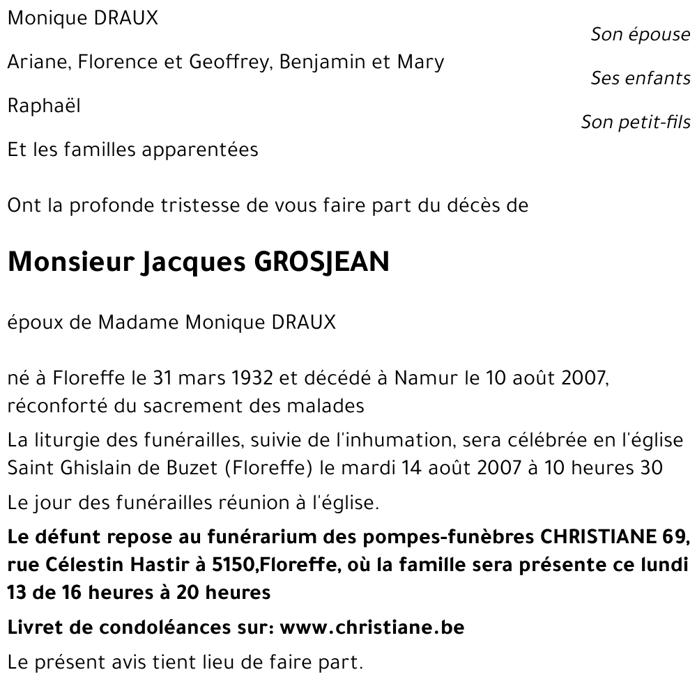 Jacques GROSJEAN