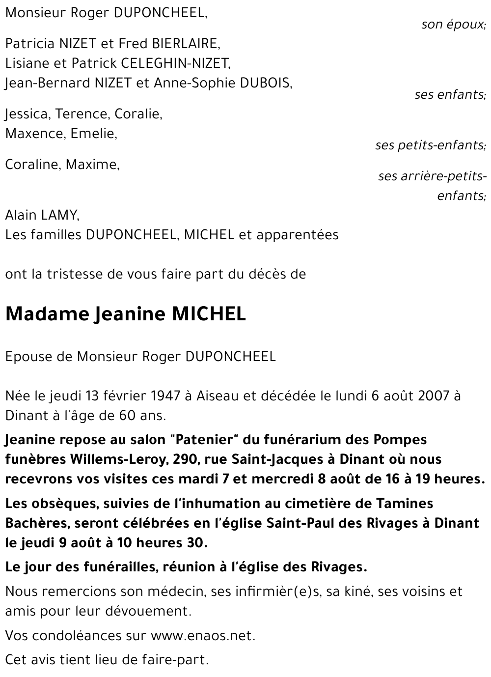 Jeanine MICHEL