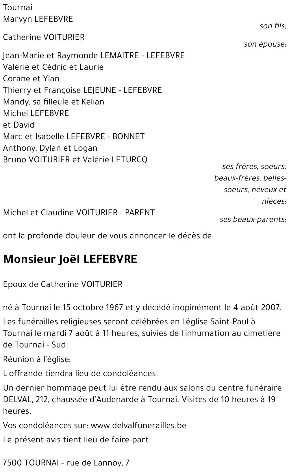 Joël LEFEBVRE