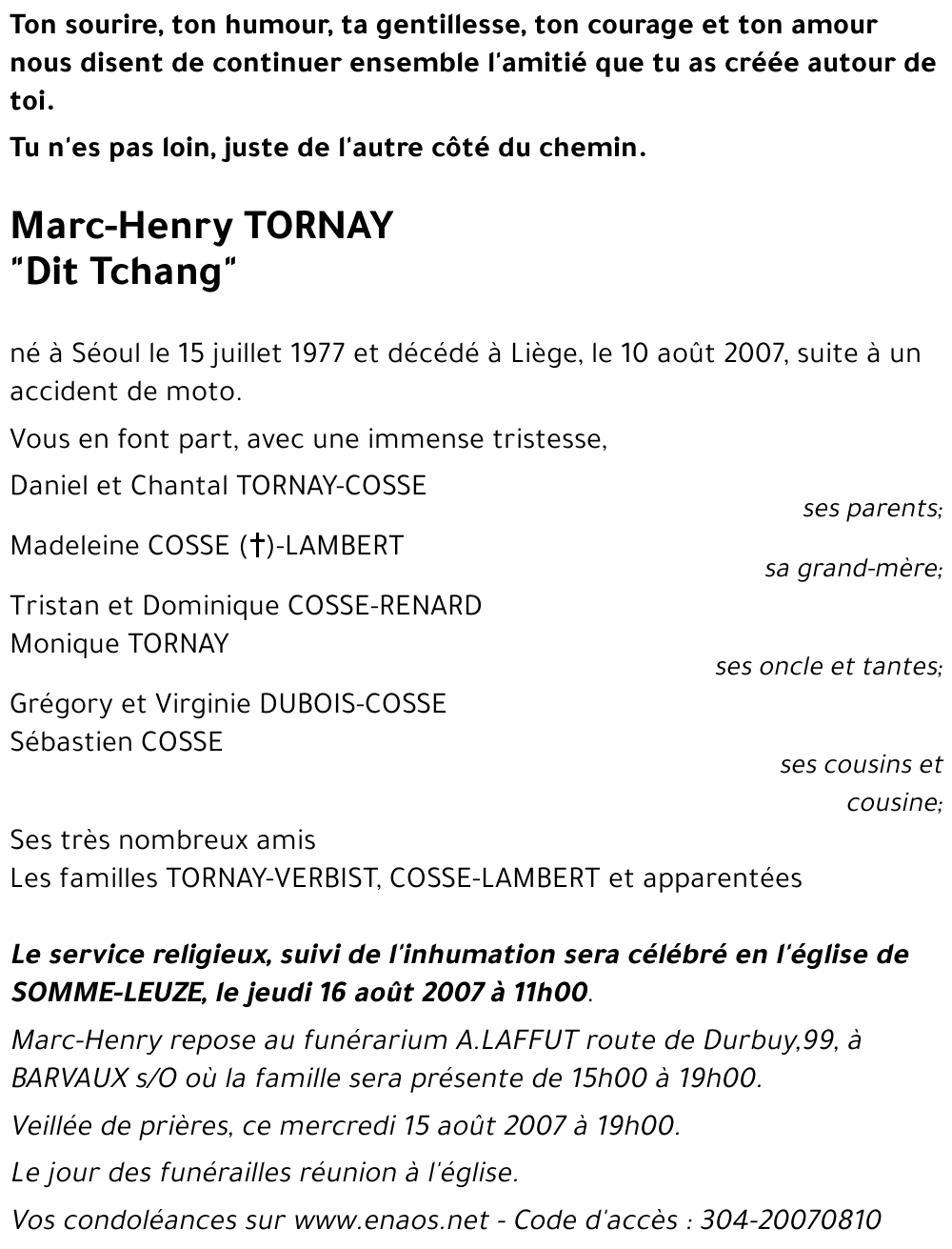 Marc-Henry TORNAY