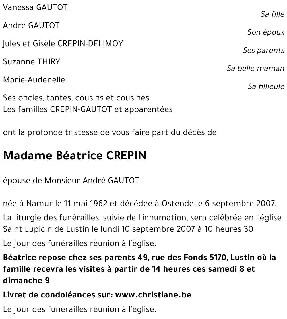 Béatrice CREPIN